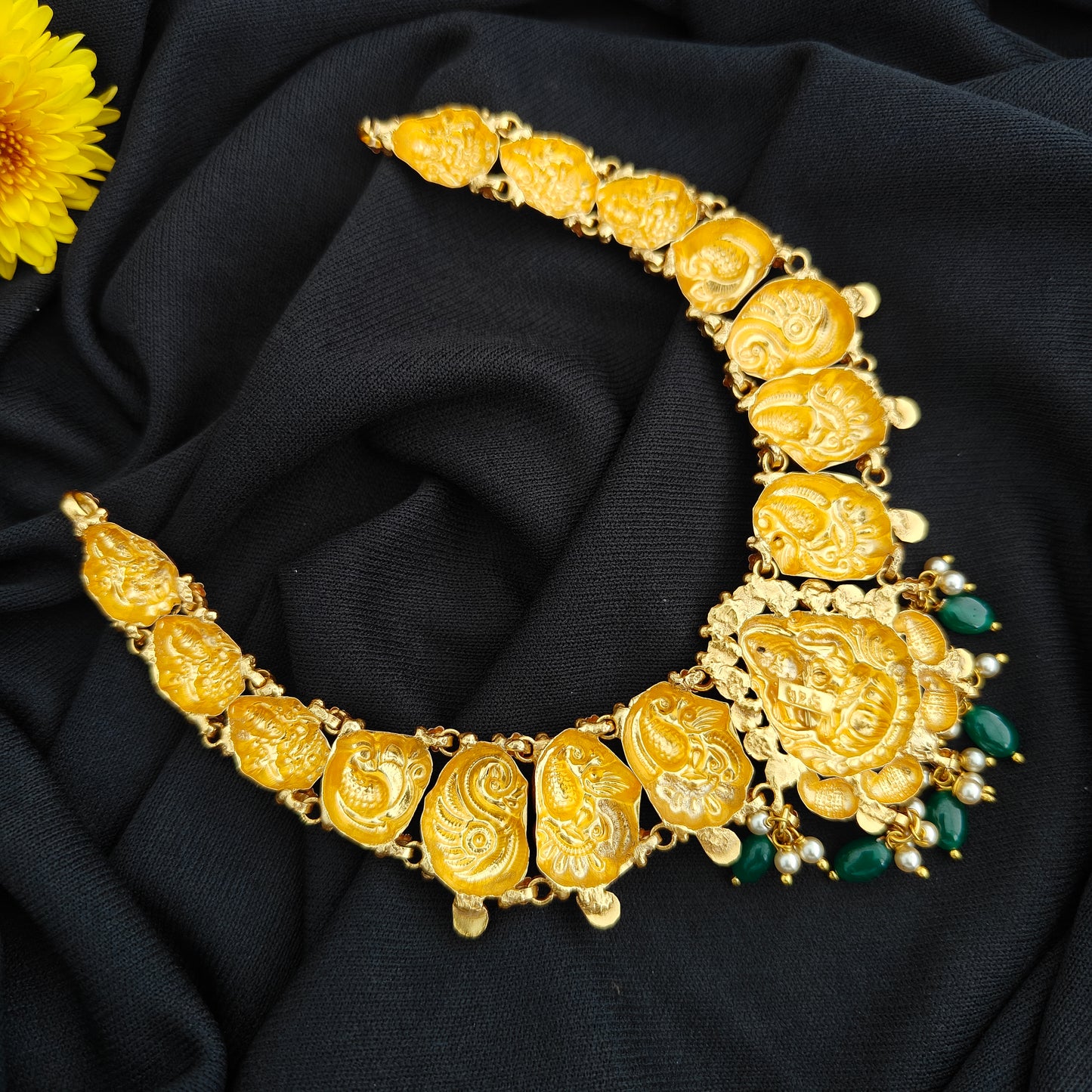 92.5 Silver  lakshmi devi  Necklace design-RCV323