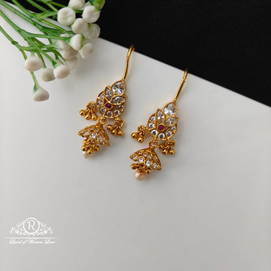 92.5 Silver Hook Model earrings-RCCP497