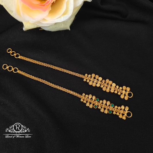 92.5 Silver Plain long Model Earchains-RCJR1149