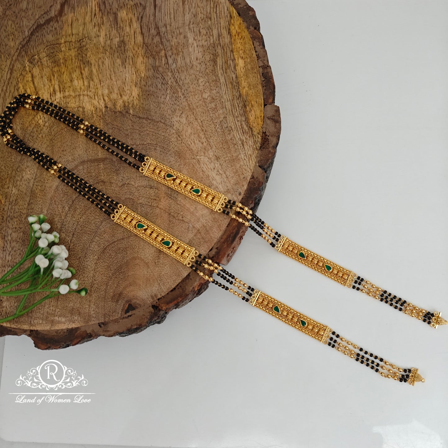 92.5-SILVER BLACK BEADS CHAIN-RCNB01