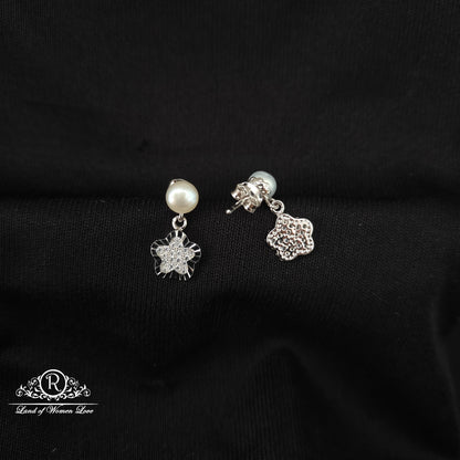 92.5 SILVER PEARL EARRINGS-RCG325