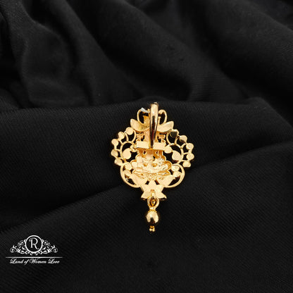 92.5 Silver lakshmidevi design  pendent-RCM1596