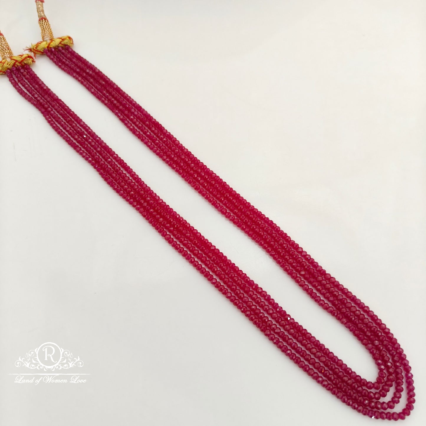 Chatan ruby beads mala-RCJM255