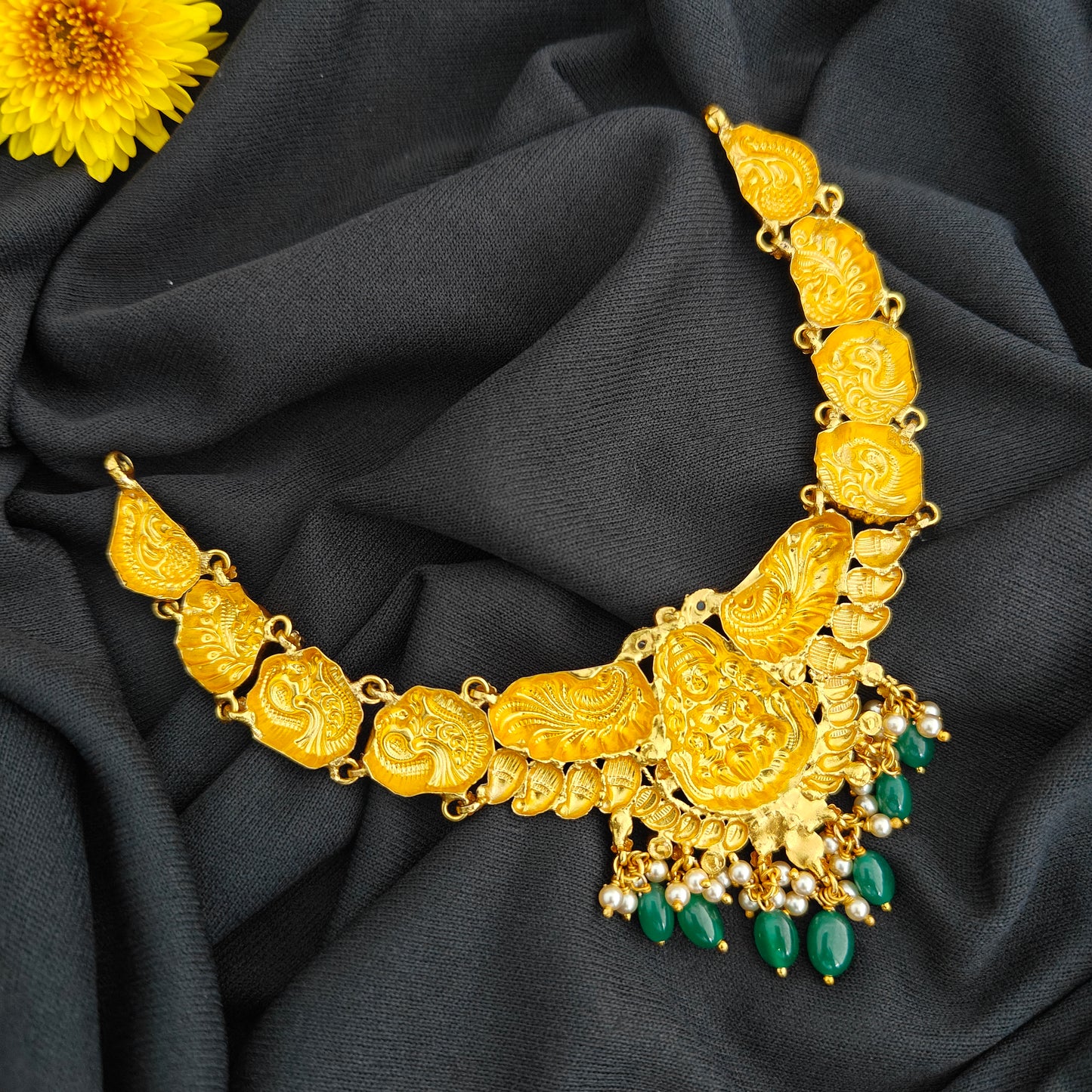 92.5 Silver  lakshmi devi  Necklace design-RCV320