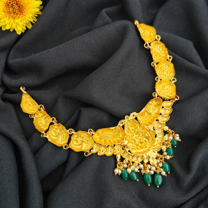 92.5 Silver  lakshmi devi  Necklace design-RCV320