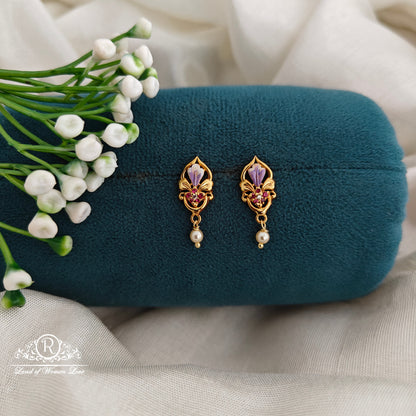 92.5 Ultra premium tulip flower design earrings-RCR165