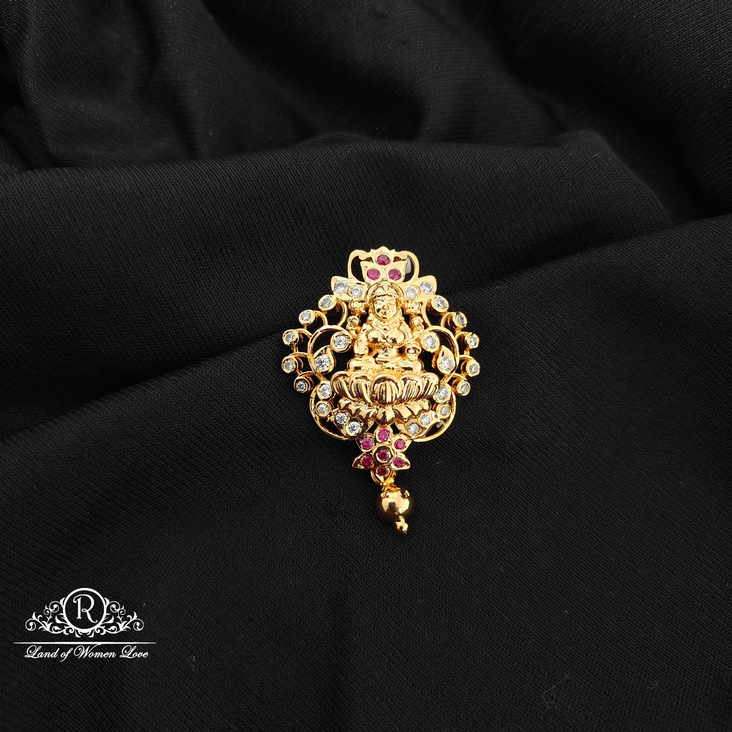 92.5 Silver lakshmidevi design  pendent-RCM1596