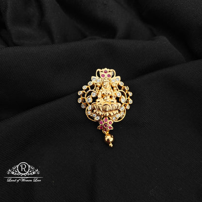 92.5 Silver lakshmidevi design  pendent-RCM1596