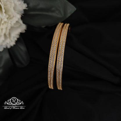 92.5 silver white stone bangles-RCP174