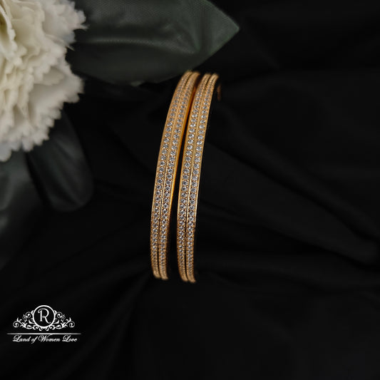 92.5 silver white stone bangles-RCP174