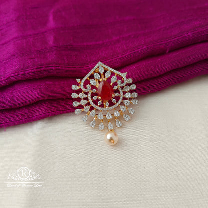 92.5 SILVER Diamond Finishing Pendant-RCSB011