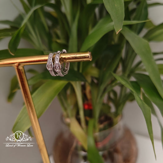 92.5 SILVER BALI EARRINGS-RCG306