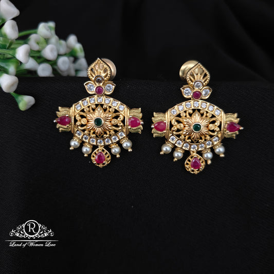 92.5 silver simple and Cute earrings -RCT187