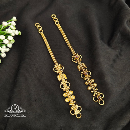 92.5 Silver Nakshi  Earchain-RCR157