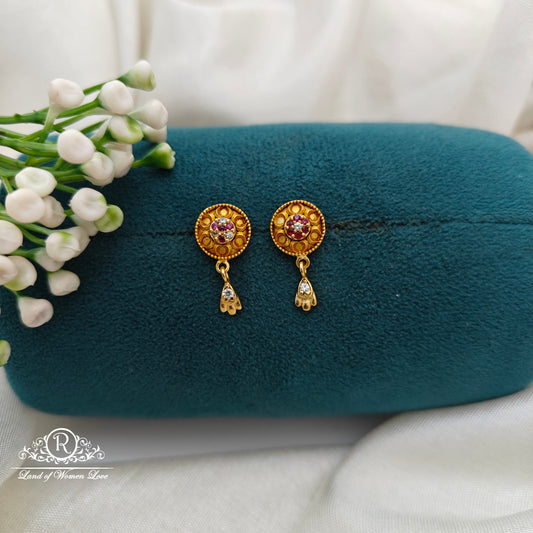 92.5 Silver Small Earrings-RCR055