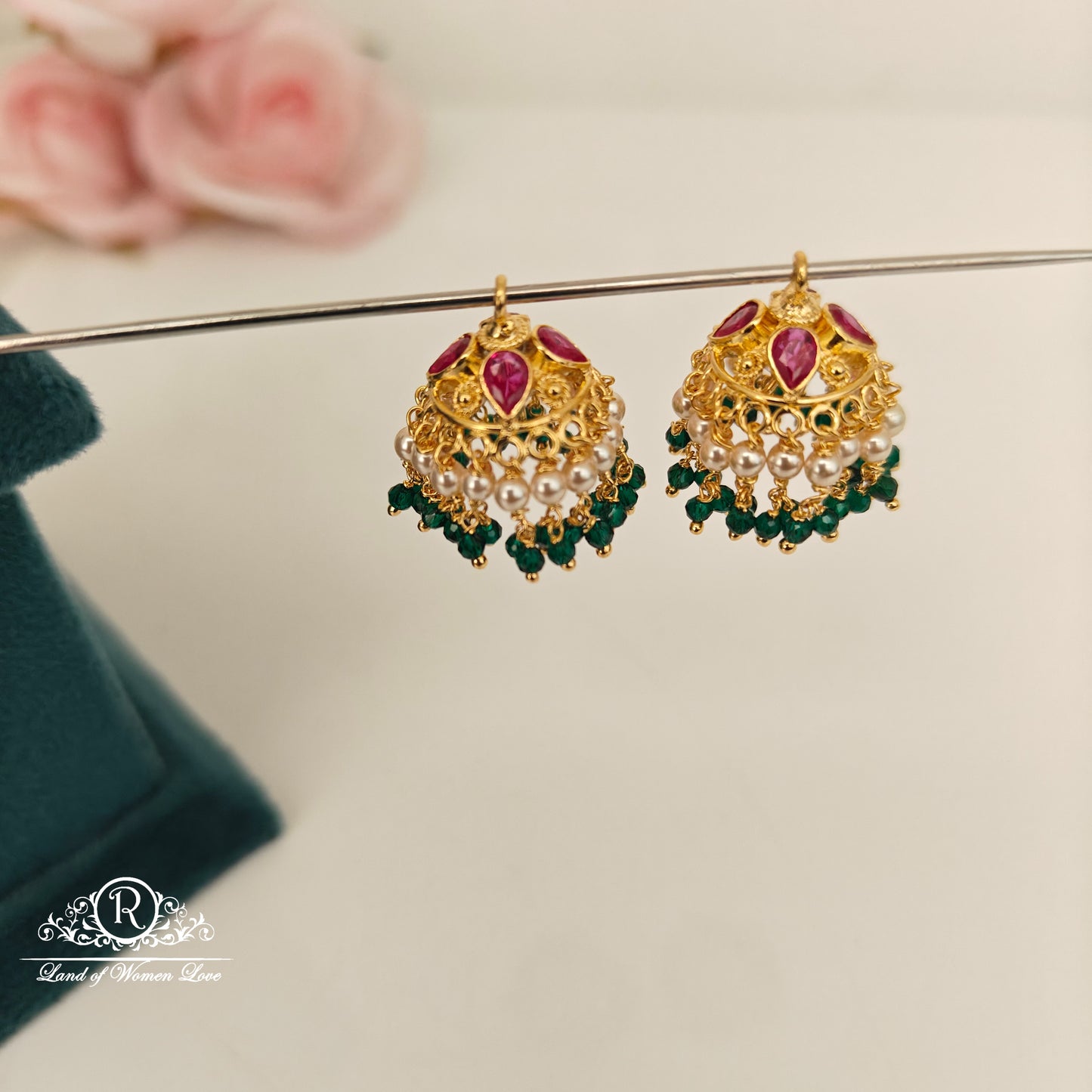 92.5 Silver changeable jumkas-RCBH021