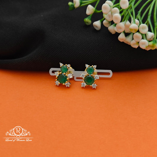92.5 SILVER Diamond Finishing Earrings-RCCP104-1