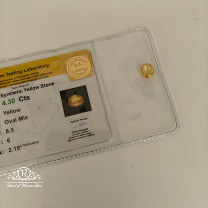 Synthetic yellow stone -RCJM351