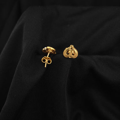 92.5 Silver with gold polish earrings -RCH1315