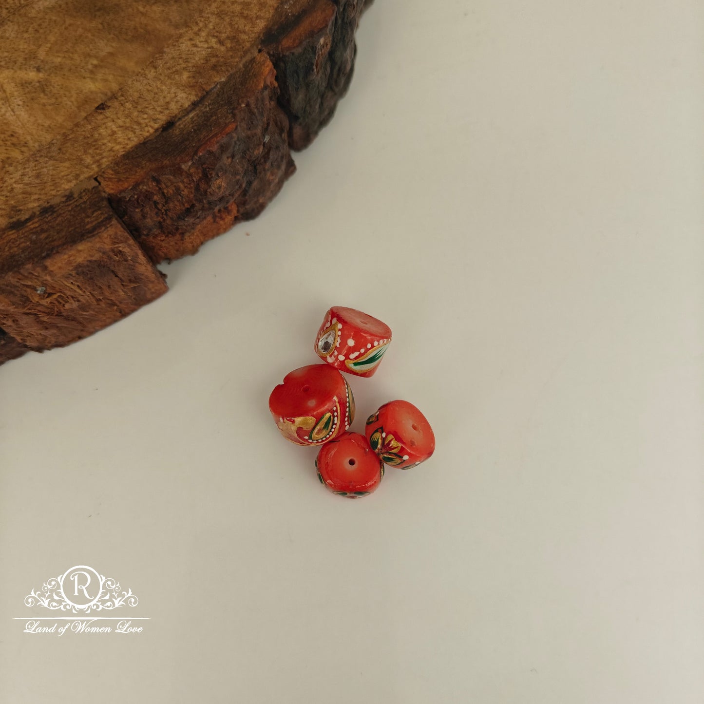 CORAL FANCY BEADS-RCJM250