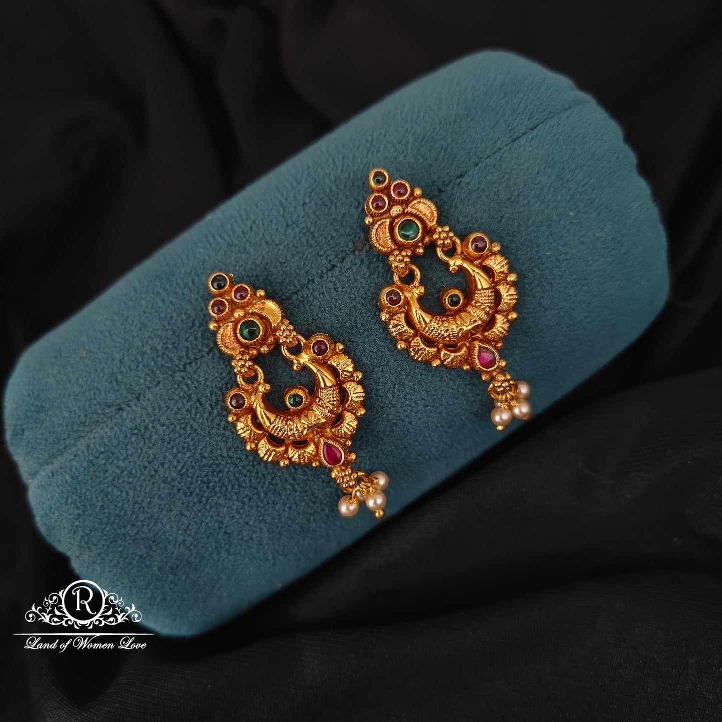 92.5 SILVER CHANDBALI EARRINGS-RCJR1038