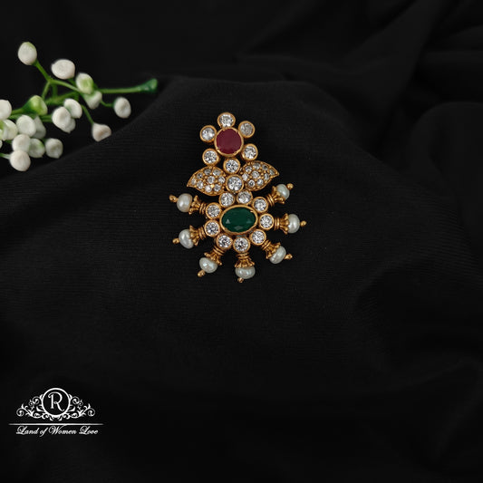 92.5 SILVER GOLD POLISH PENDANT-RCH1073