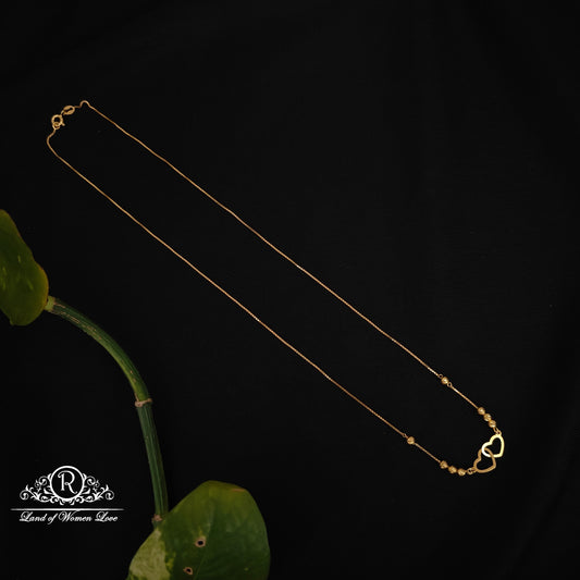 92.5 silver simple and Cute chain with hearts shape lockets-RCH1006