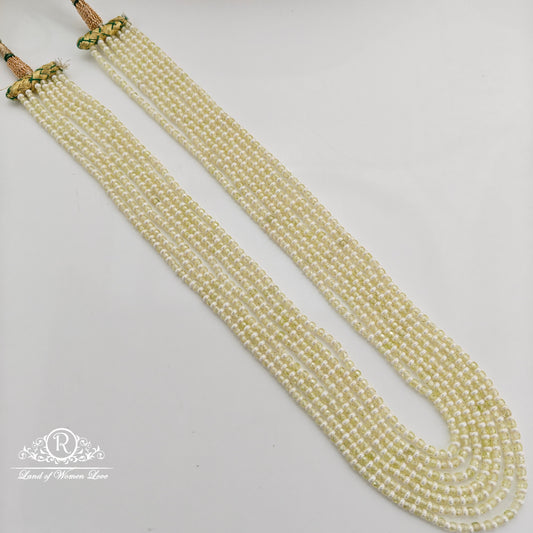 Lite green beads potha mala-RCJM257