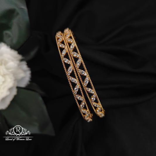 92.5 silver white stone bangles-RCP175