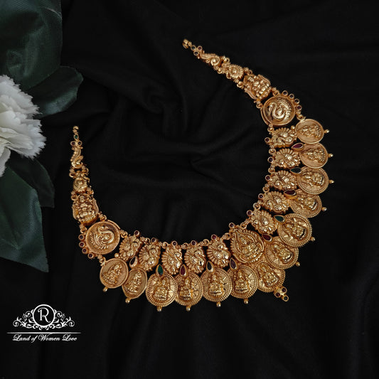 92.5 SILVER LAKSHMI DEVI NECKLACE-RCHD014