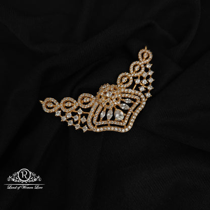 92.5 silver simple and Cute CZ stones mala locket -RCH1014