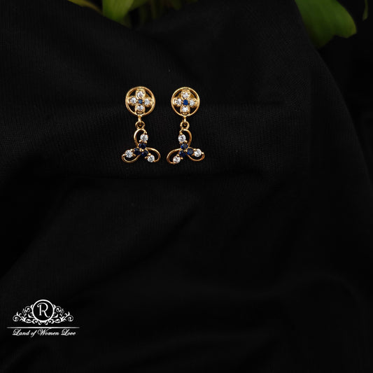 92.5 SILVER STONE EARRINGS-RCHD056