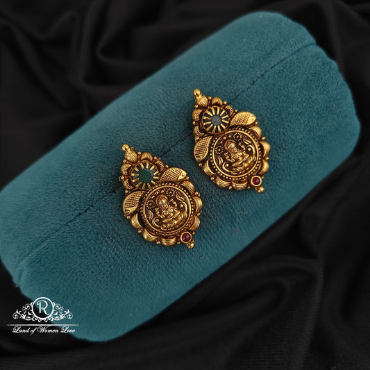 92.5-SILVER LAKSHMI DEVI EARRINGS-RCM1510
