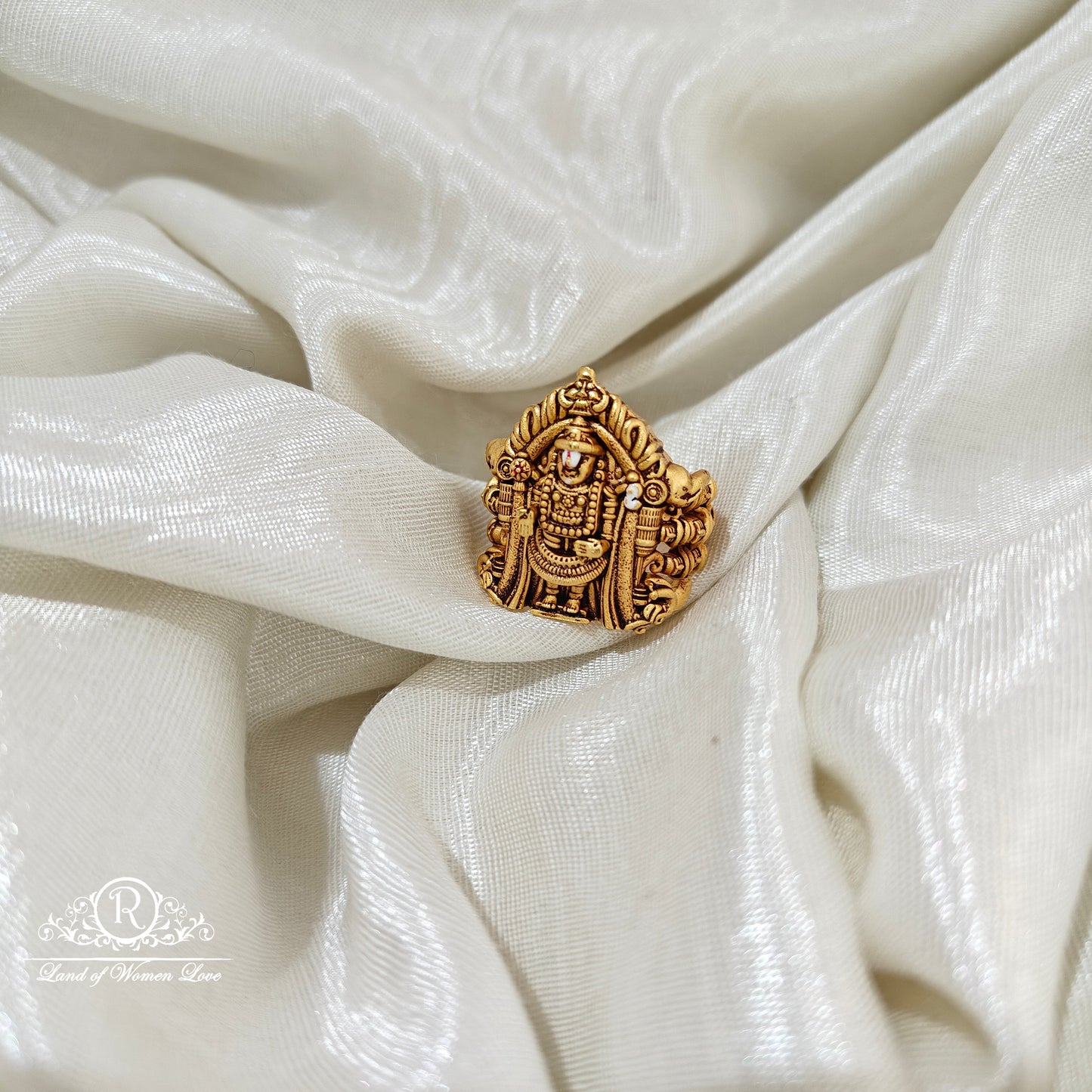 92.5 Silver venkateswara design fingering -RCR232