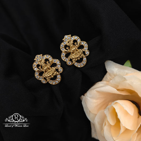 92.5 Silver  lakshmi devi Earrings -RCH1216