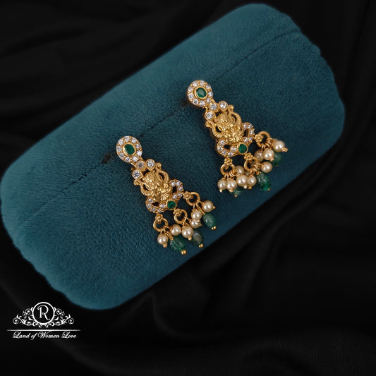 92.5 SILVER LAKSHMI DEVI EARRINGS-RCM1376