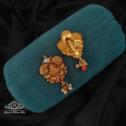 92.5-SILVER LAKSHMI DEVI EARRINGS-RCM1498