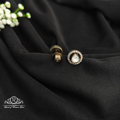 92.5 Silver Mossinatie Earrings-RCR140