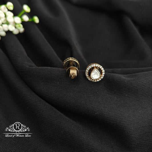 92.5 Silver Mossinatie Earrings-RCSB025
