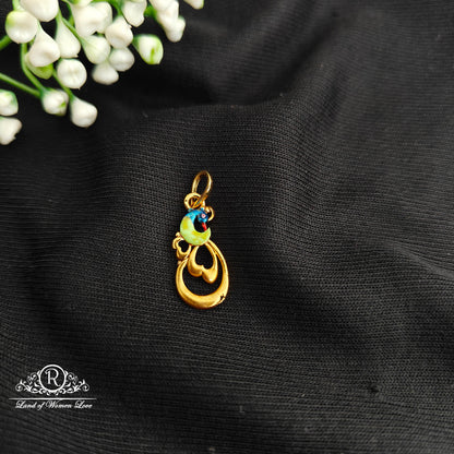 92.5 Silver Peacock Locket-RCR078