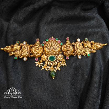 92.5 Silver Peacock Desgin chocker-RCR094