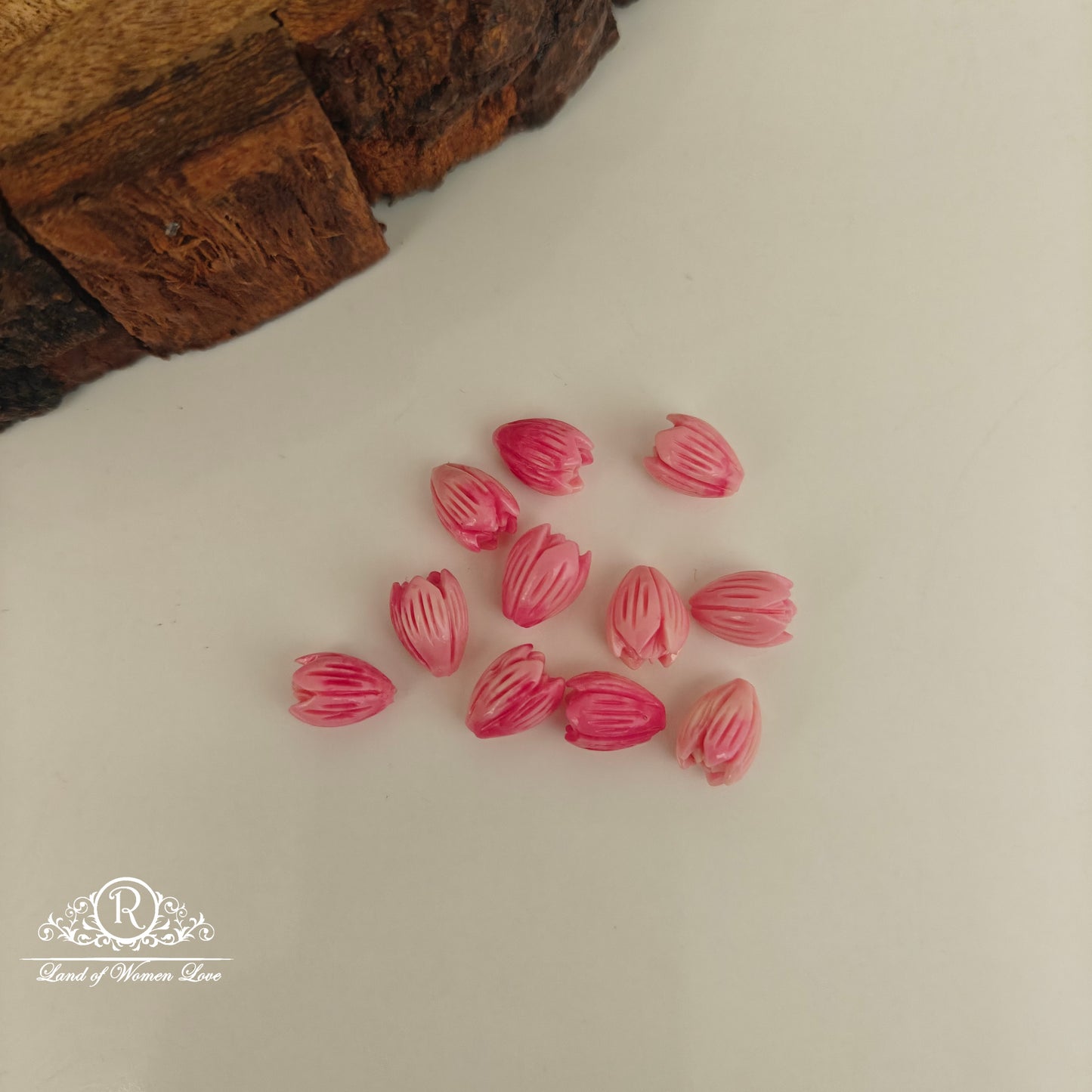 GLASS PUMPKIN BEADS-RCJM243