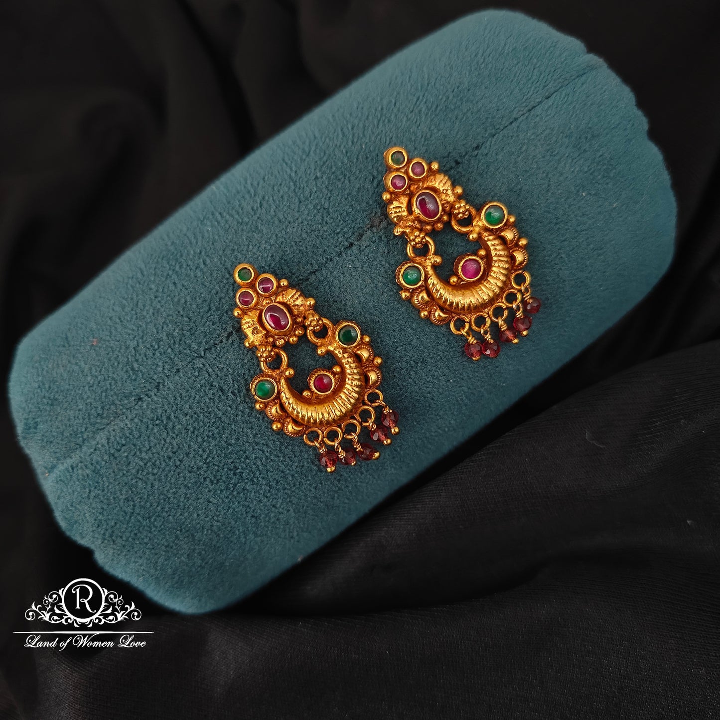 92.5 SILVER CHANDBALI EARRINGS-RCJR1042