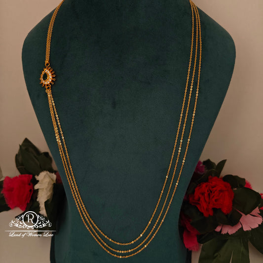 92.5 SILVER GOLD POLISH CHAIN-RCH1099