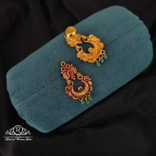 92.5 SILVER CHANDBALI EARRINGS-RCJR1041