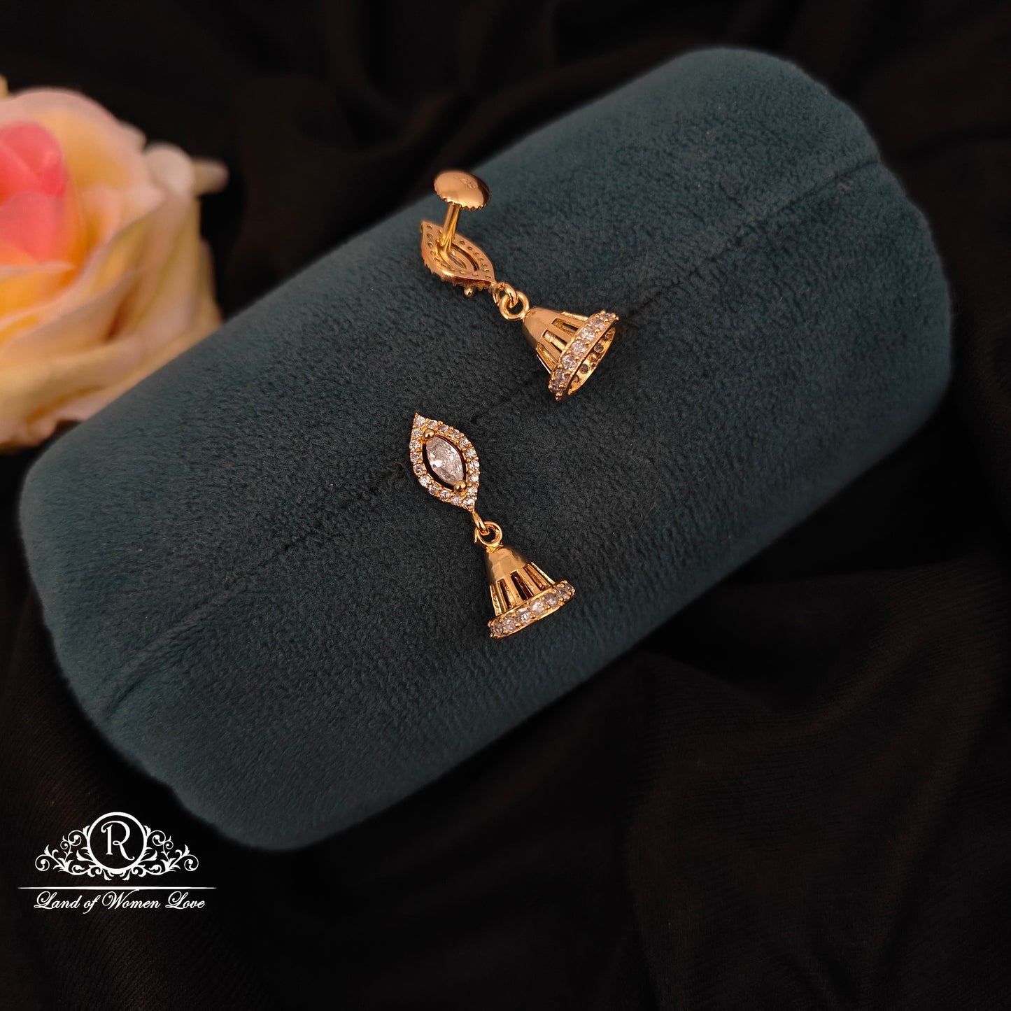 92.5 Silver Small Earrings-RCMB035