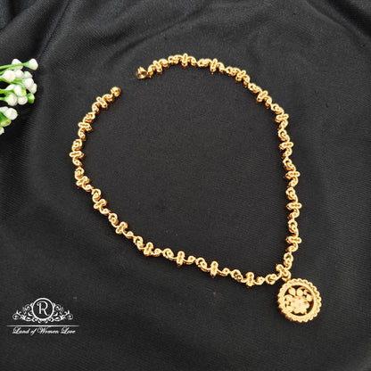92.5 Silver white stones necklace-RCM1598