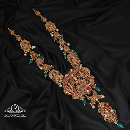 92.5-SILVER 3DDESGIN  LAKSHMI DEVI HARAM-RCAZ03