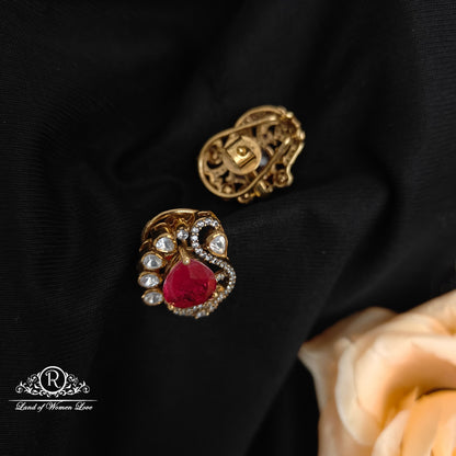 92.5 Silver Mossinate Earrings -RCMJ276