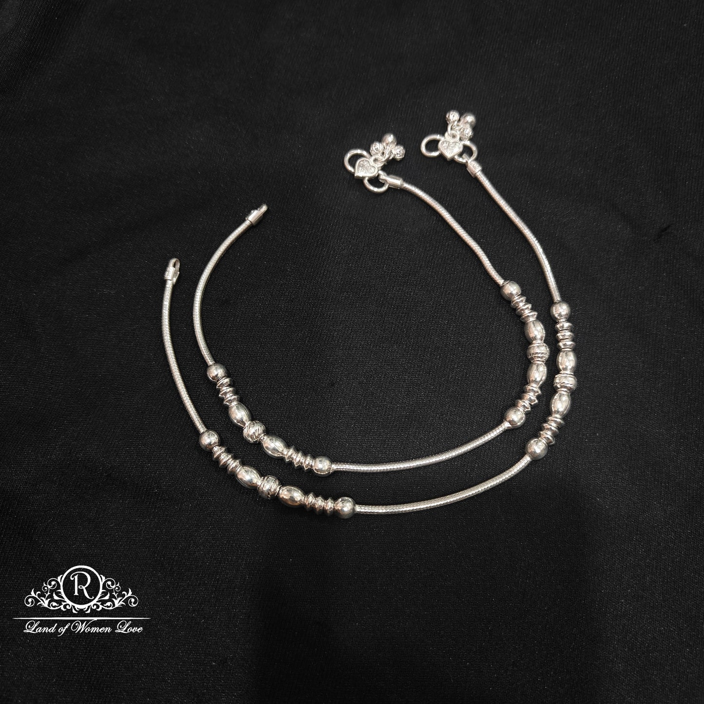 92.5 SILVER ANKLETS -RCDS376
